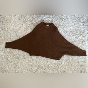 Dreamers Batwing Sleeve Croped Sweater brown, size S